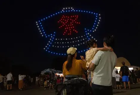 ハッピ_ドローンショー